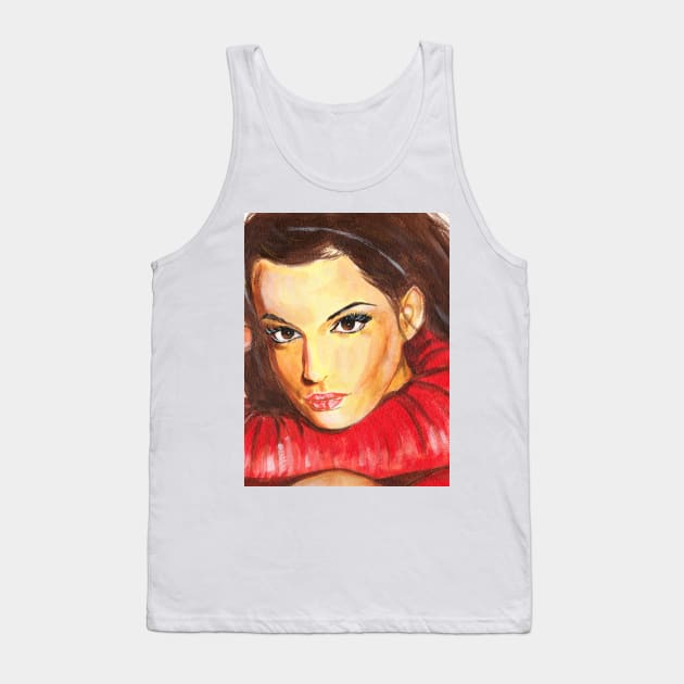 Anne Hathaway Tank Top by Svetlana Pelin